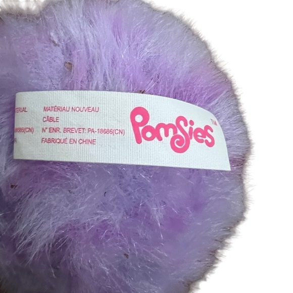 Pomsies Kitty Persian Exotic Cat Wearable Plush Stuffed Animal Purple 13” - Picture 4 of 5